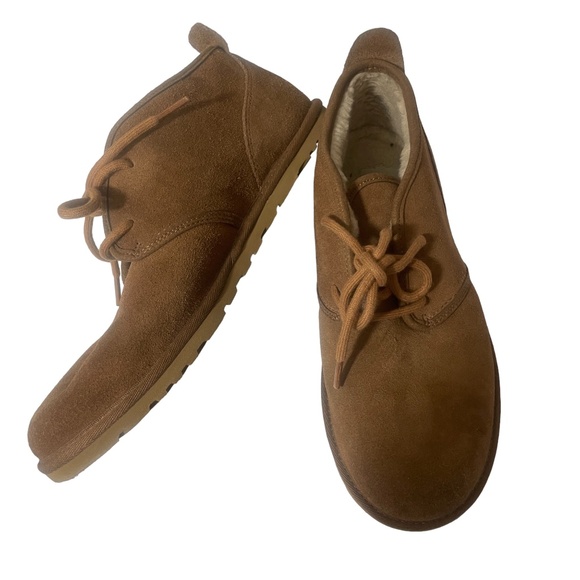 UGG Maksim Chukka Ankle Boots Mens 12 Brown Suede Shearling Lined Preppy 1126879 New! UGG Men main image 2